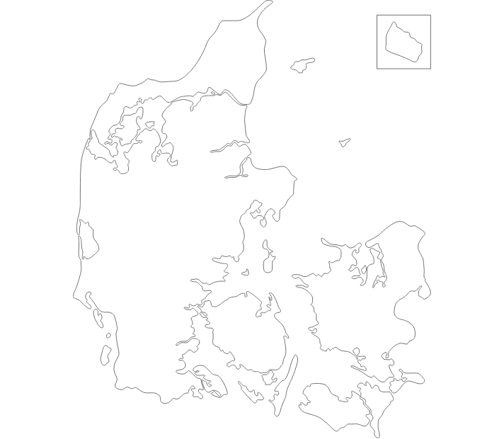 Kort over Danmark